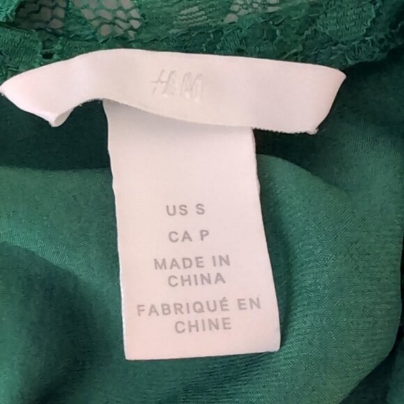 3/$20 H&M Lace Trim Satin Cami Top Racerback Sleeveless Tank Top Silky Sleepwear - Picture 8 of 8